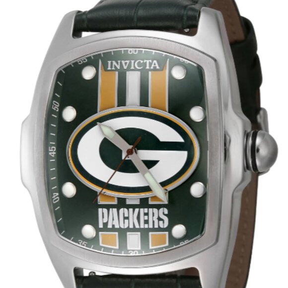 Invicta NFL Green Bay Packers Men's 47mm Watch Green w/ 2 bonus team color - Picture 1 of 6